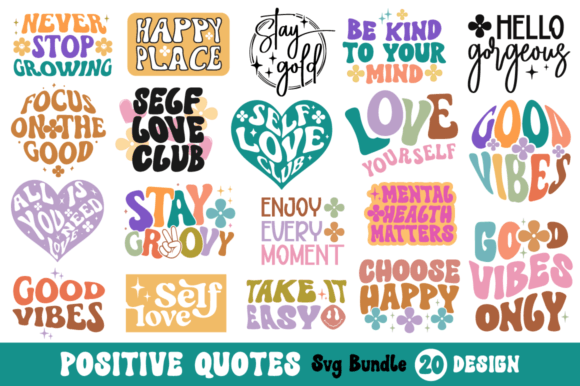 Download Positive Quotes Svg Bundle - Premium Bundle