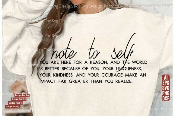 Download Note to Self Words SVG PNG, Mental Healt - Premium Resources